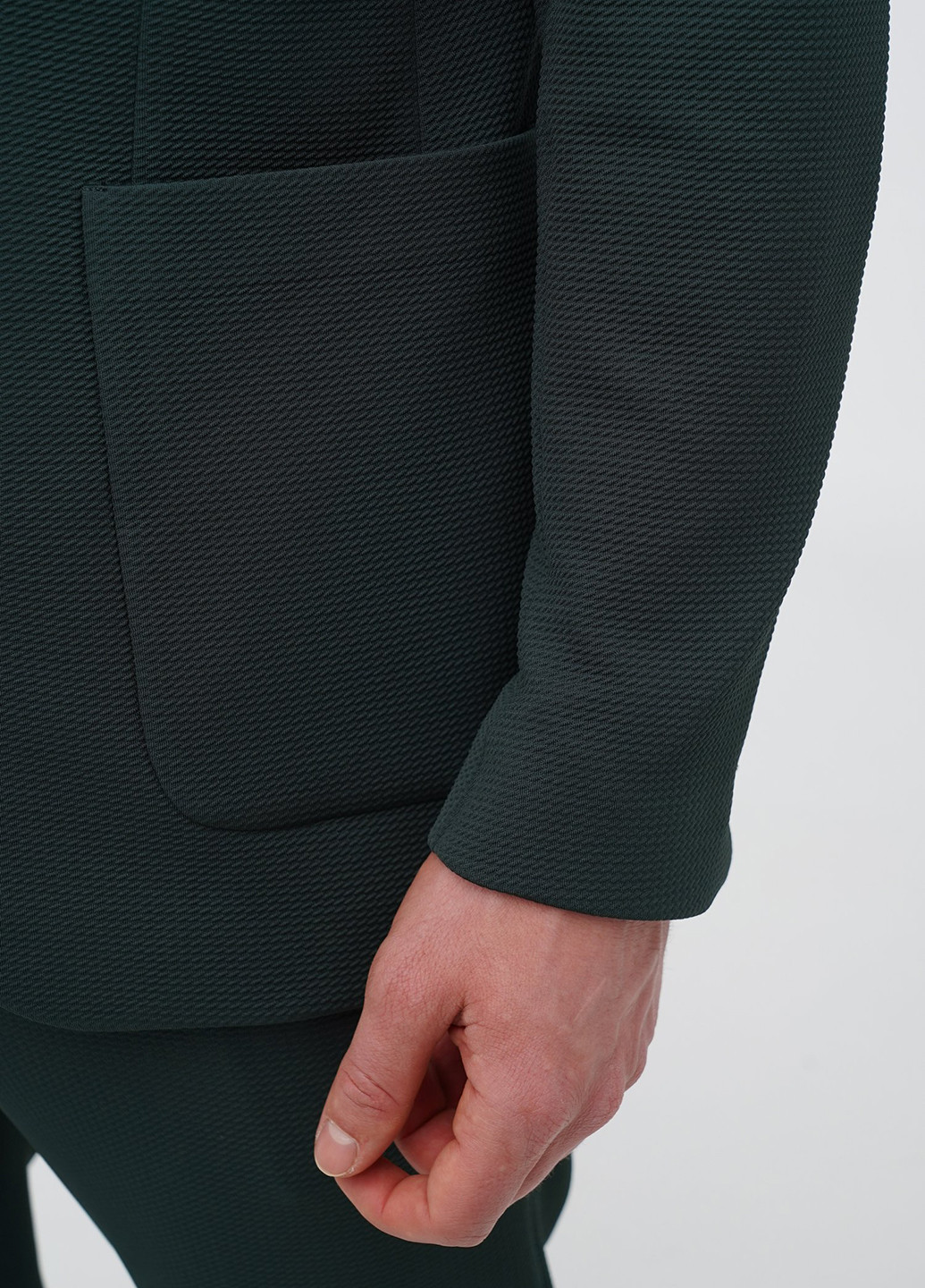 Темно-зелений демісезонний костюм (піджак, штани) брючний Trend Collection