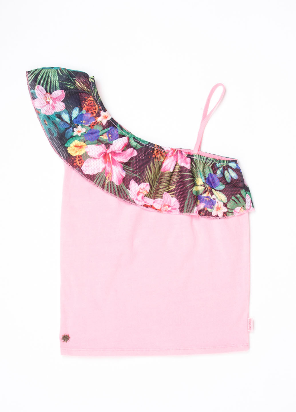 Розовая цветочной расцветки блузка Vingino летняя