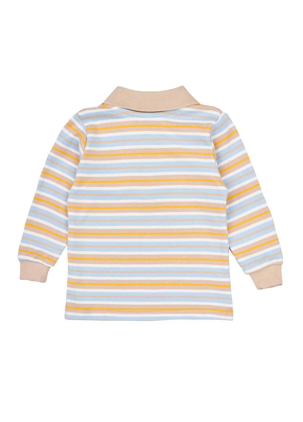 Цветная детская футболка-поло для мальчика Z16 в полоску