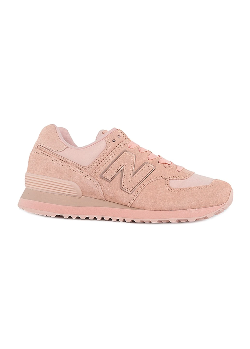 Кроссовки 574 New Balance розовые демисезоны (256006520)