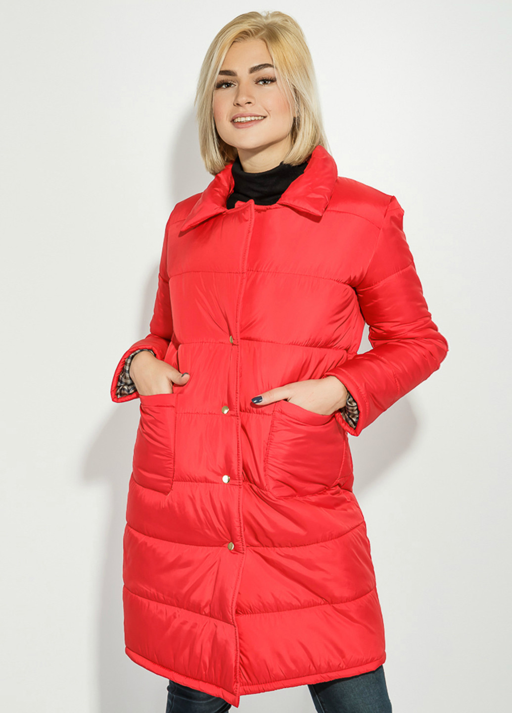 Красная зимняя куртка Time of Style