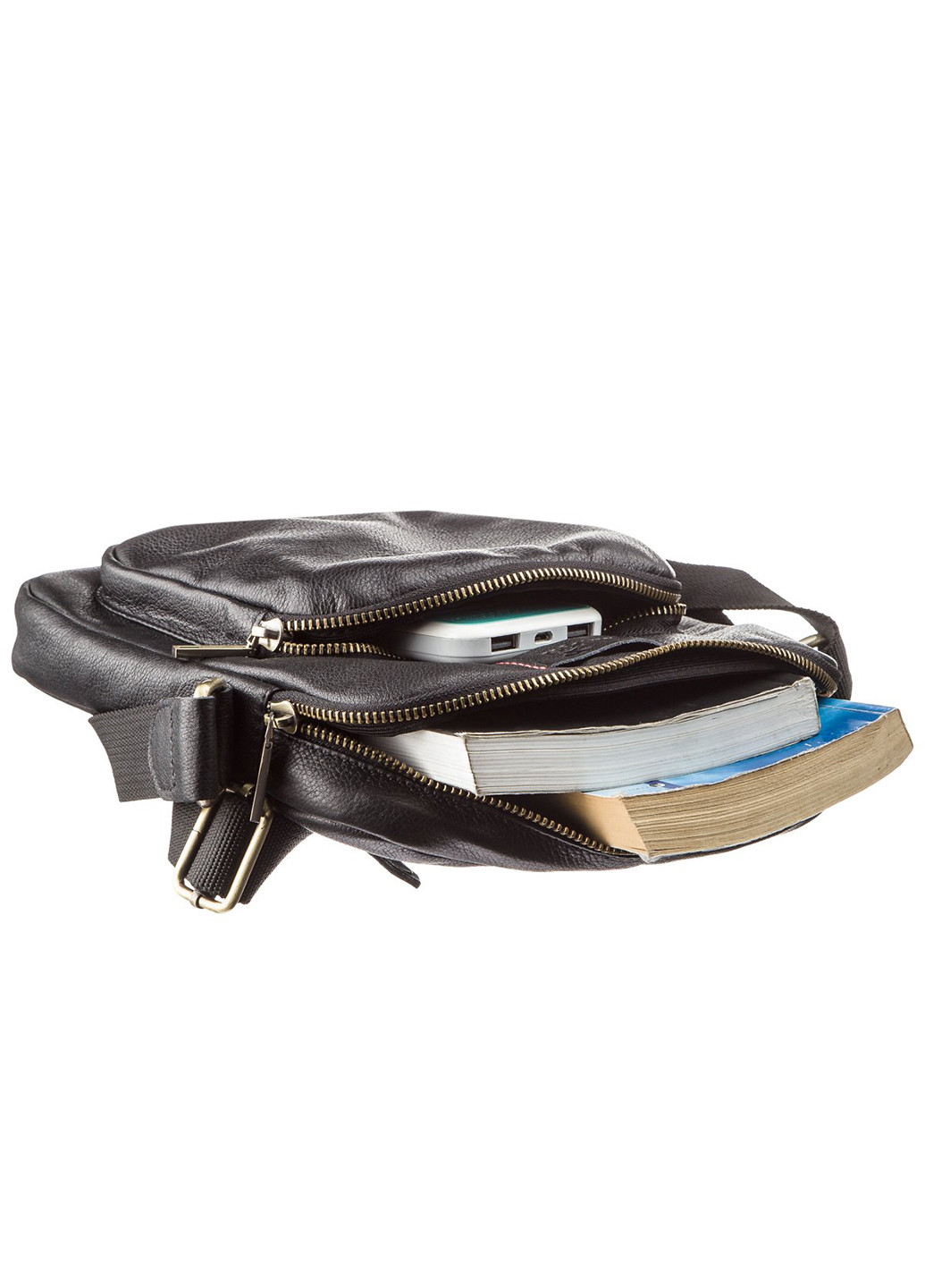 Чоловіча шкіряна сумка 21,5х24,5х3,5 см Shvigel (229460347)