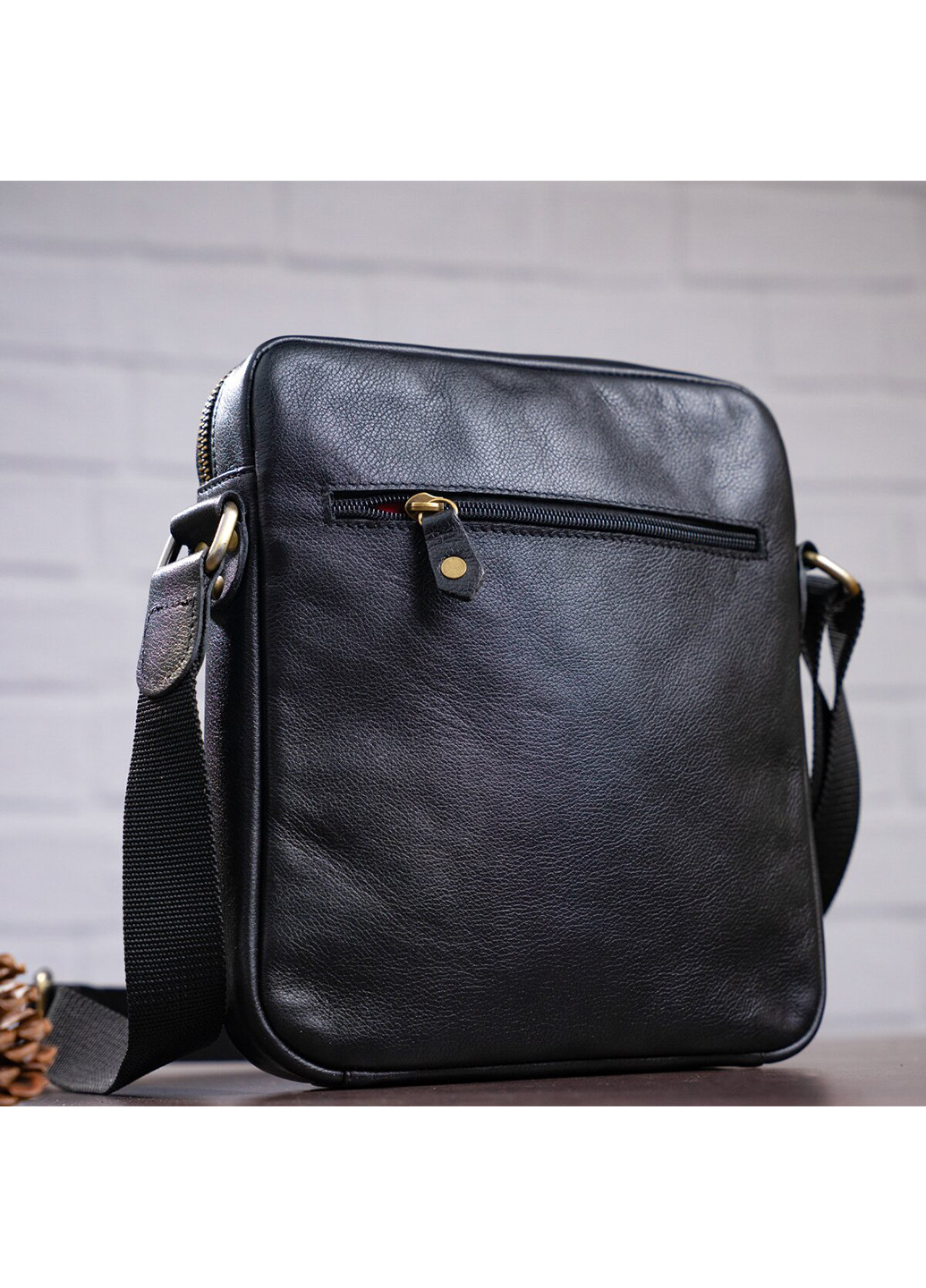 Чоловіча шкіряна сумка 21,5х24,5х3,5 см Shvigel (229460347)