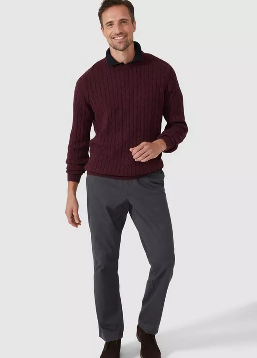 Темно-серые кэжуал демисезонные чиносы брюки MAINE