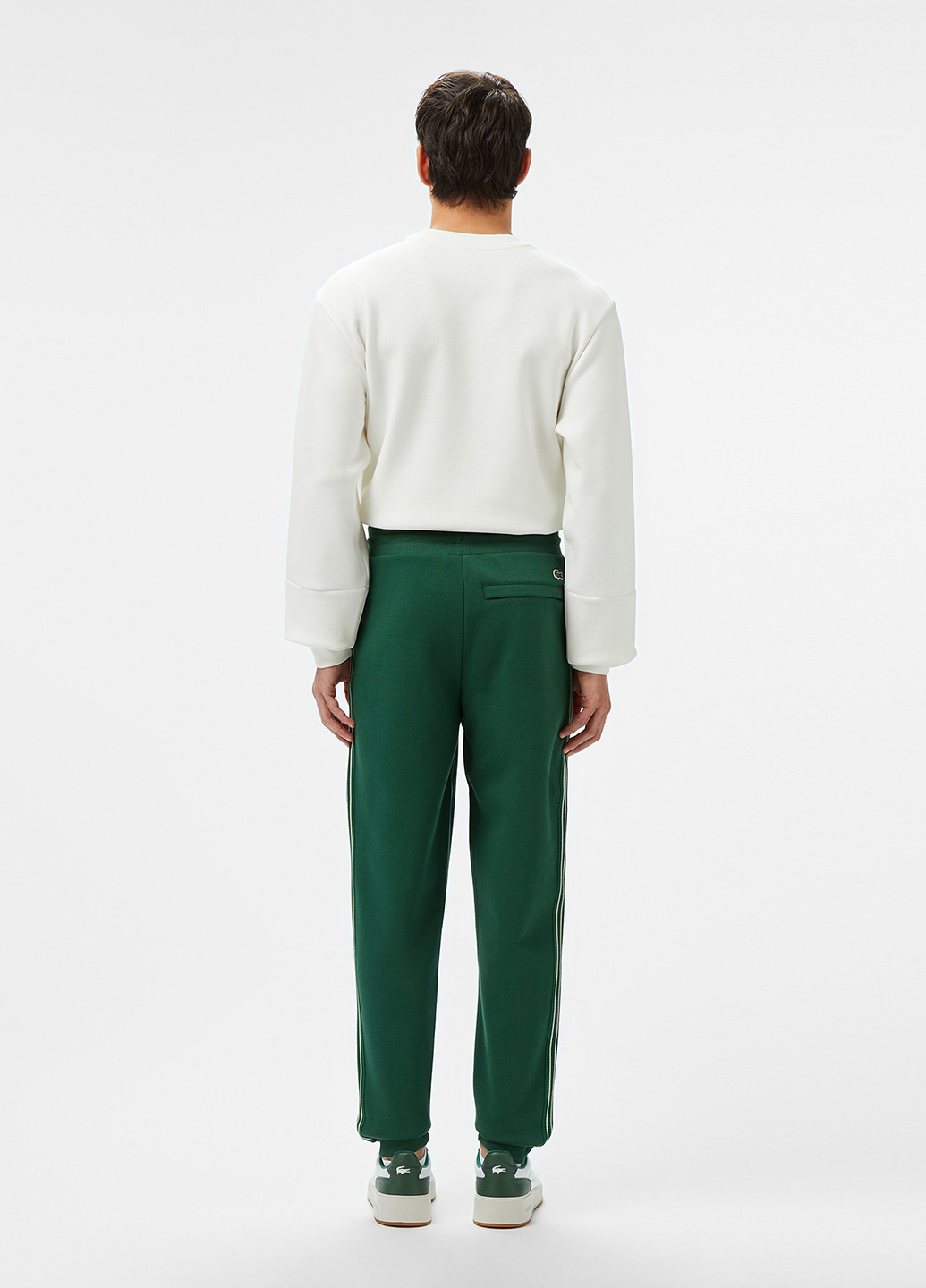 Зеленые спортивные демисезонные джоггеры брюки Lacoste