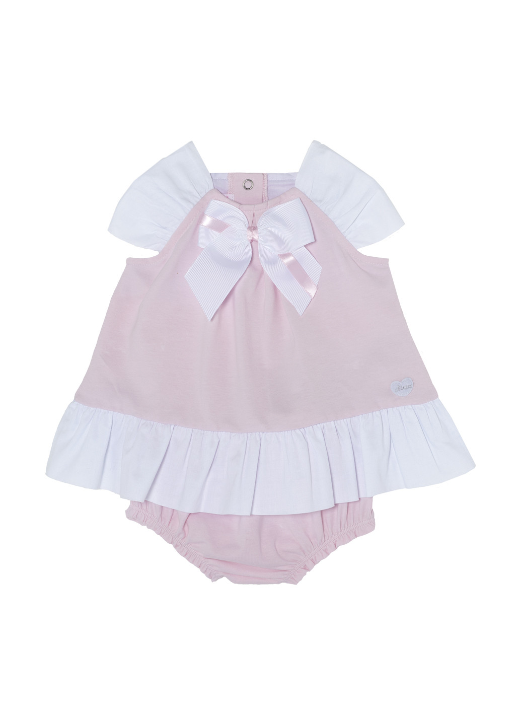 Светло-розовый демисезонный комплект (платье, шорты) Chicco