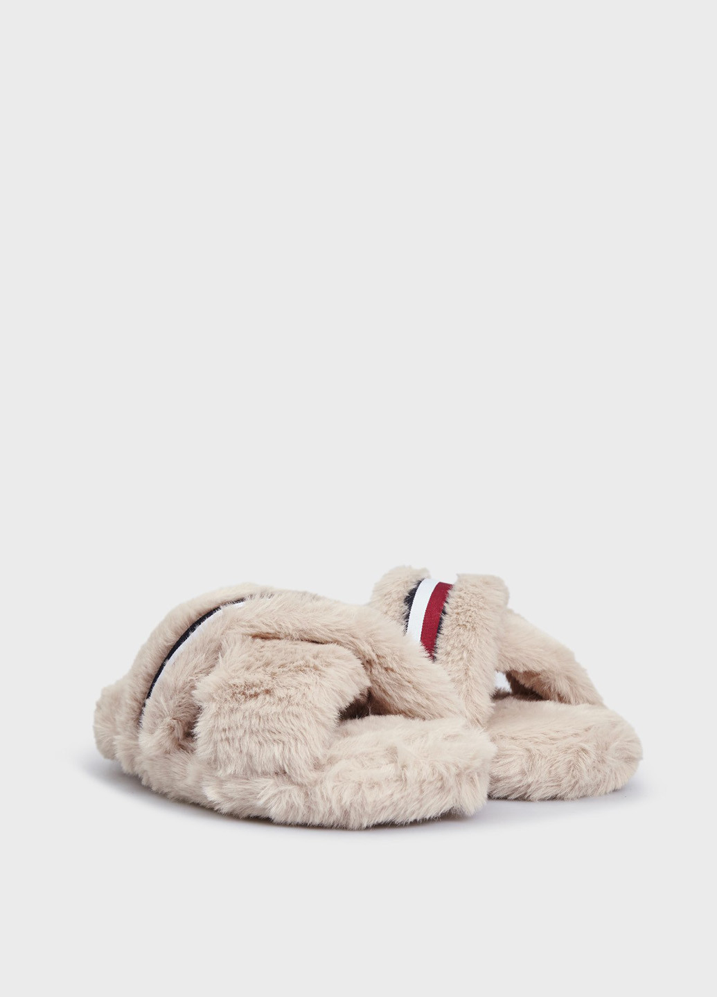 Бежевые тапочки Tommy Hilfiger с лентами