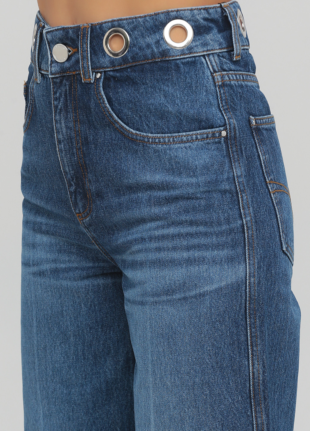 Синие демисезонные прямые джинсы Claudie Pierlot
