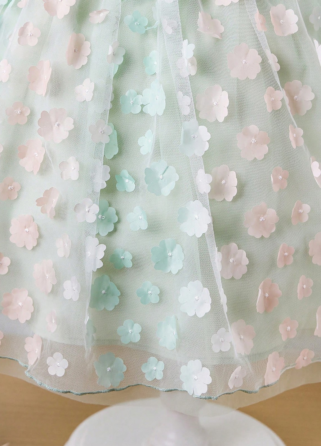 Светло-зеленый летний костюм (топ, юбка) SHEIN