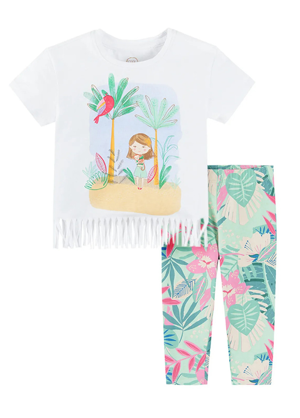 Комбинированный летний комплект (футболка, леггинсы) Cool Club