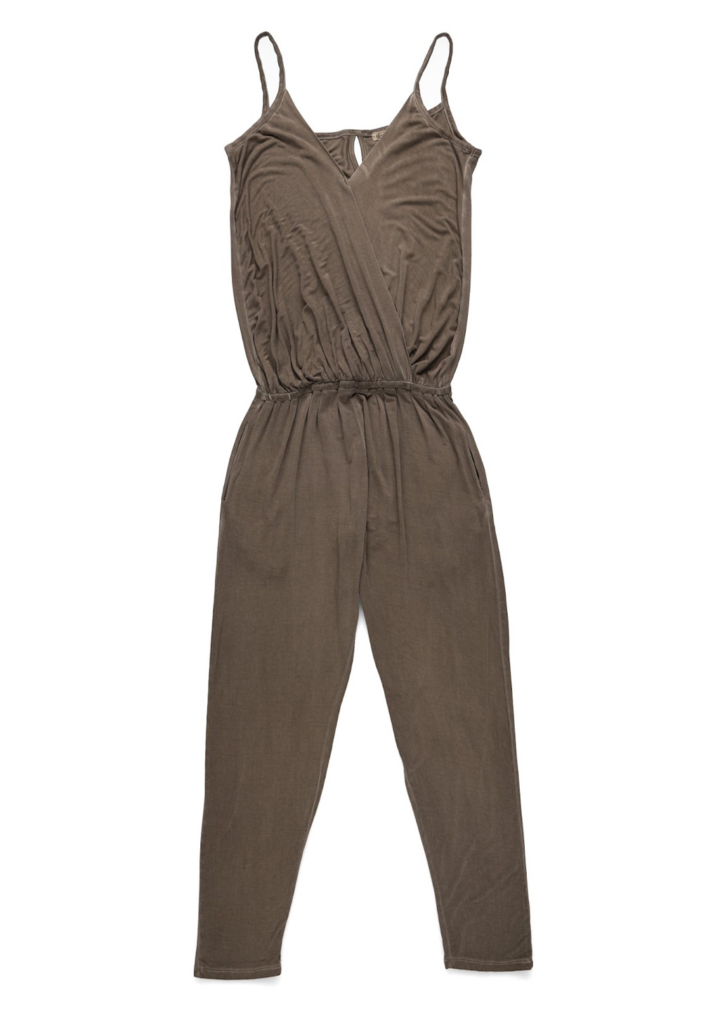 Комбінезон Dreimaster комбінезон-брюки однотонний сірий кежуал віскоза