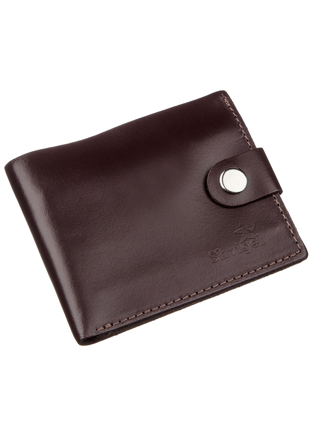 Чоловік шкіряний гаманець 10,5х9х0,5 см Shvigel (229459926)