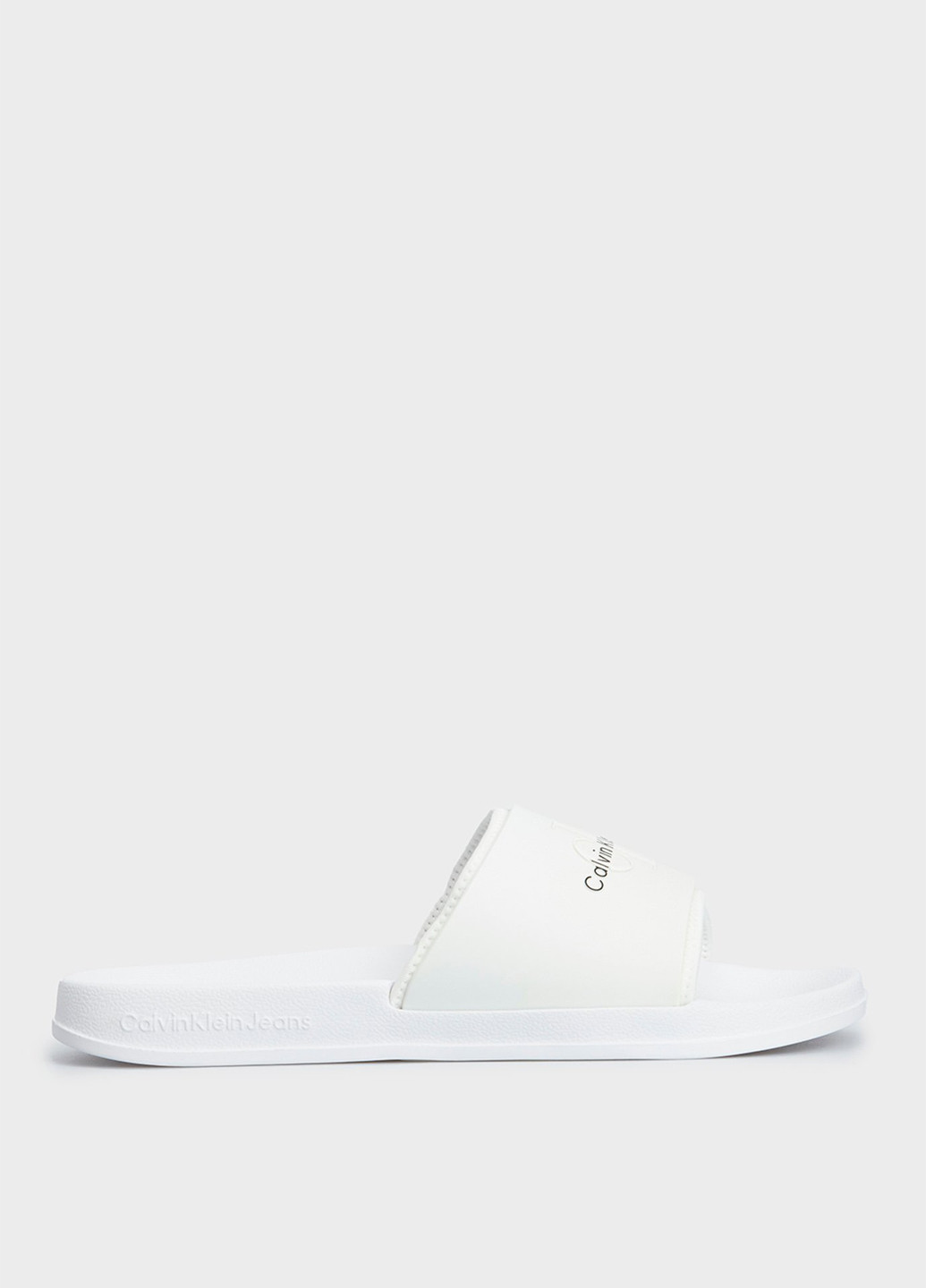 Белые кэжуал, пляжные шлепанцы Calvin Klein Jeans