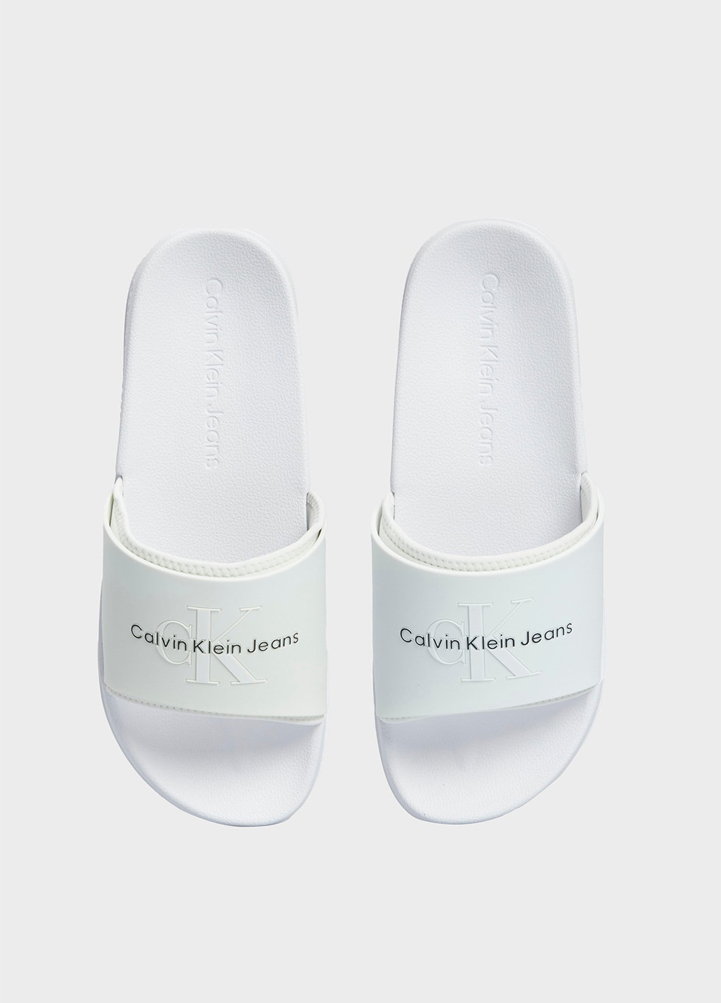 Белые кэжуал, пляжные шлепанцы Calvin Klein Jeans