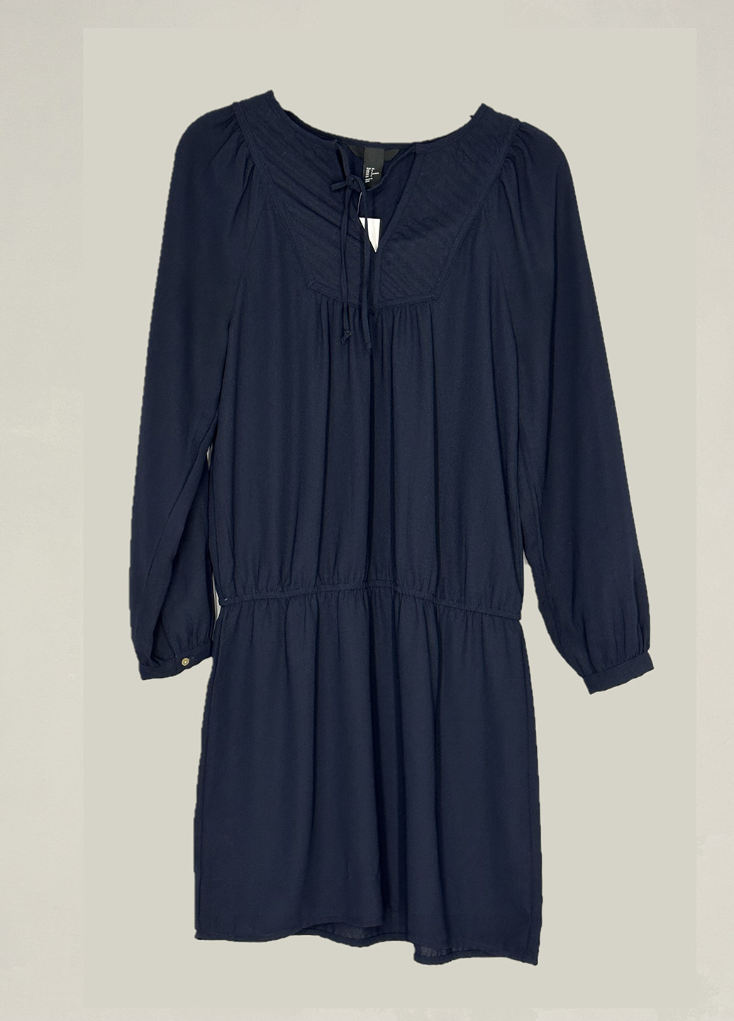 Темно-синя кежуал сукня кльош H&M однотонна