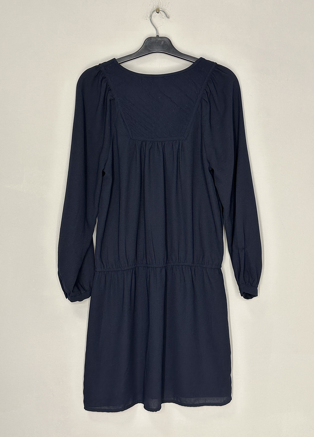 Темно-синя кежуал сукня кльош H&M однотонна