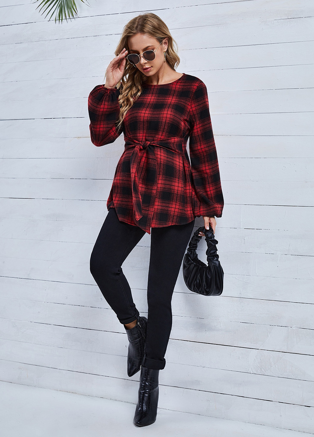 Комбінована блуза для вагітних SHEIN