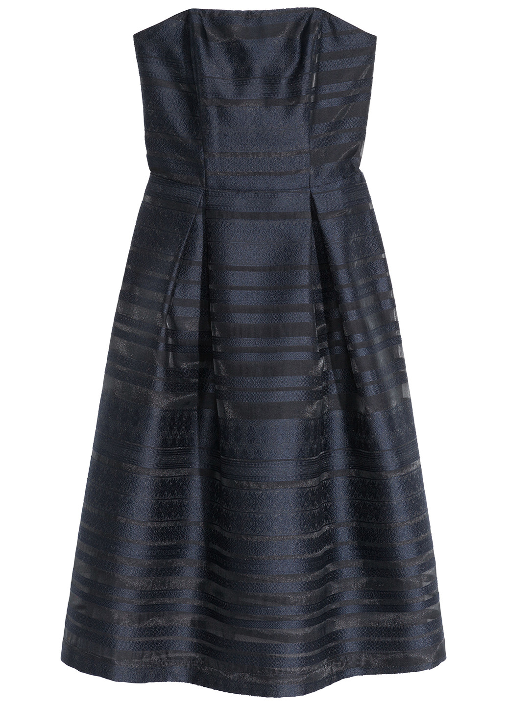 Темно-синя коктейльна сукня в стилі армпір H&M однотонна