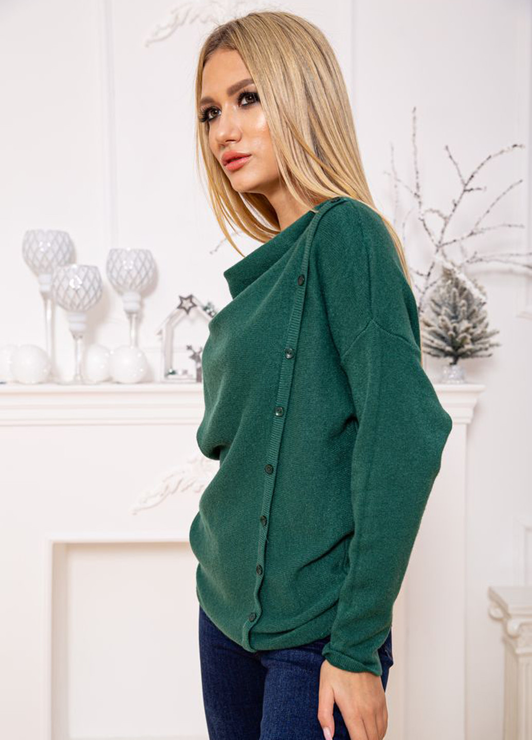 Темно-зеленый демисезонный свитер Ager