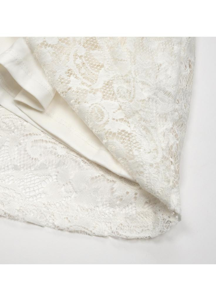 Коричневое платье туника кружевное (12952-86g-cream) Breeze (205765776)