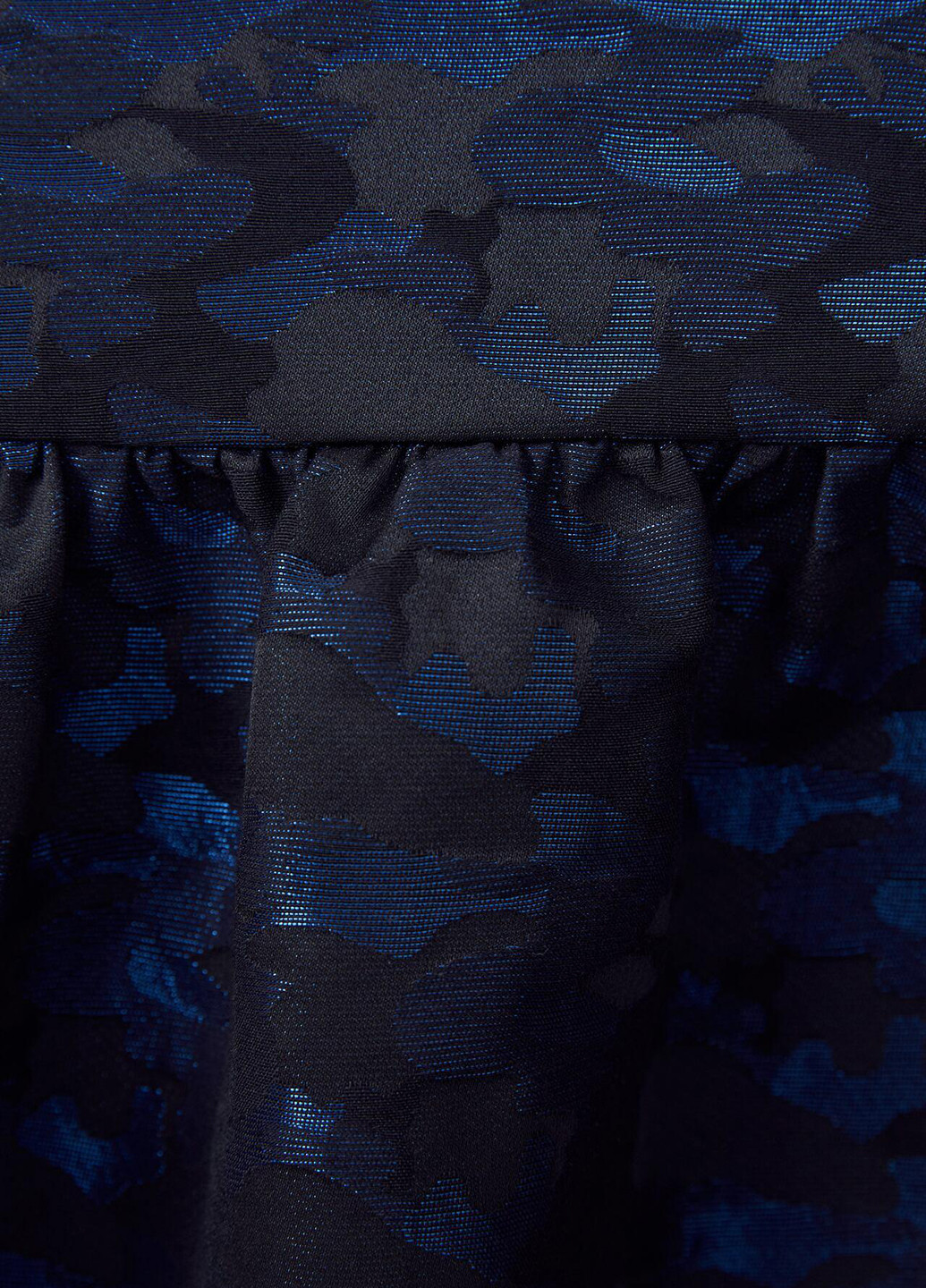 Темно-синее кэжуал платье а-силуэт Zara с камуфляжным принтом