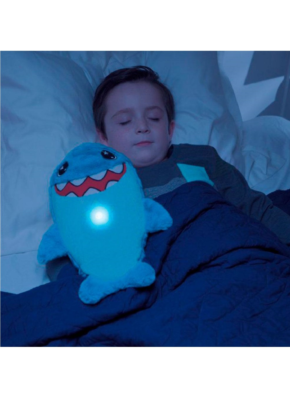 Дитяча м'яка плюшева іграшка-нічник проектор Акула (472870-Prob) Francesco Marconi (251807629)