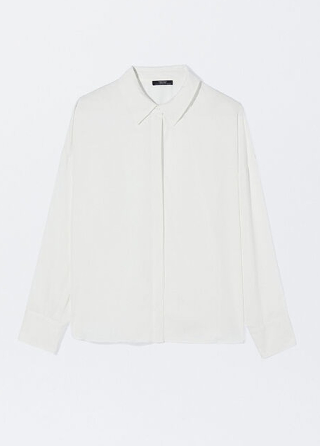 Молочная кэжуал рубашка однотонная Parfois