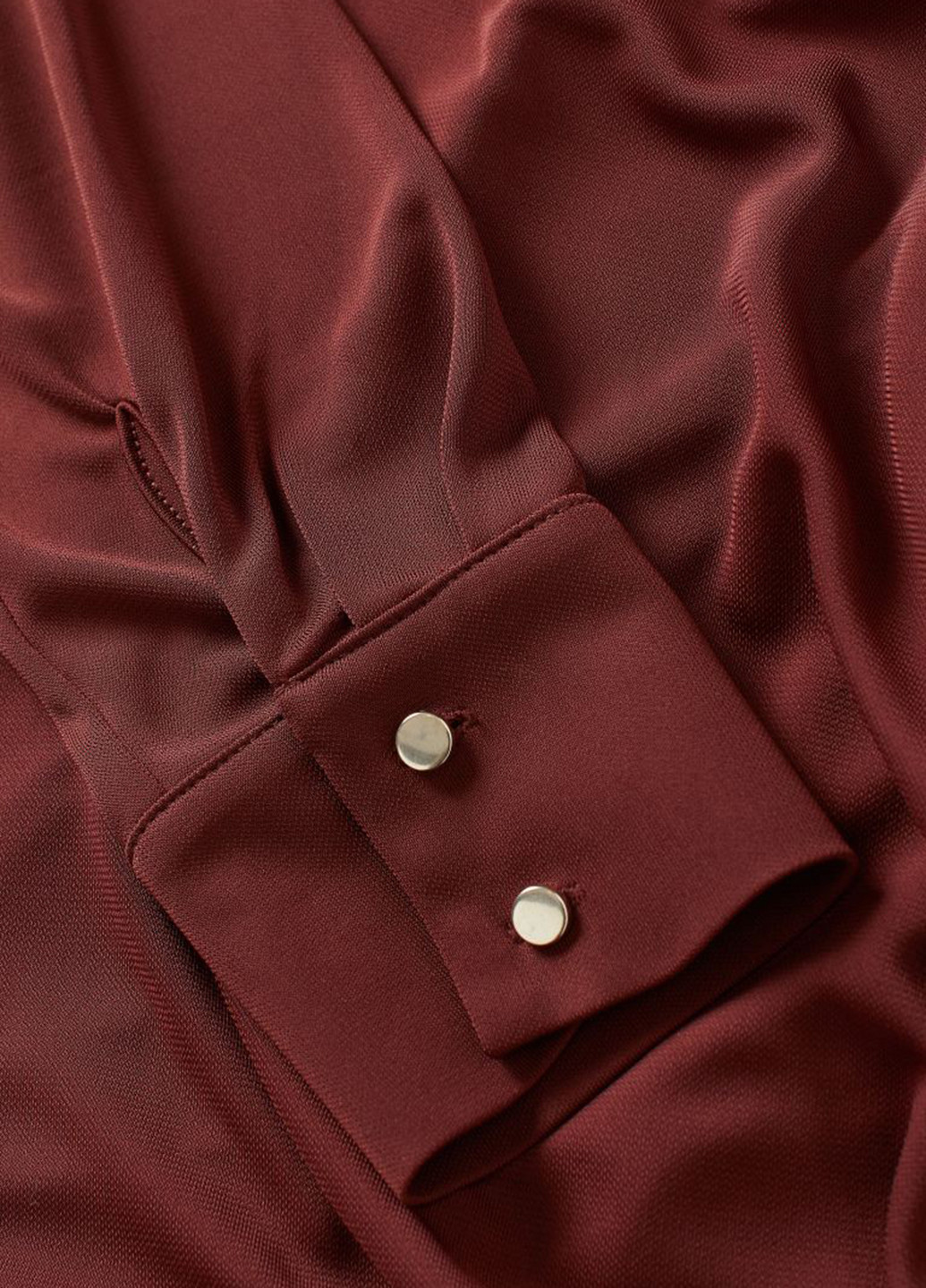 Бордовая демисезонная блуза на запах H&M