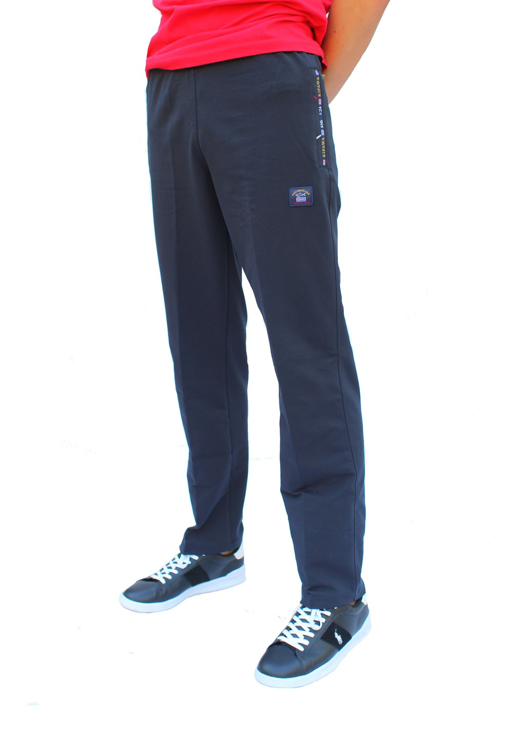 Темно-синие спортивные демисезонные брюки Paul & Shark