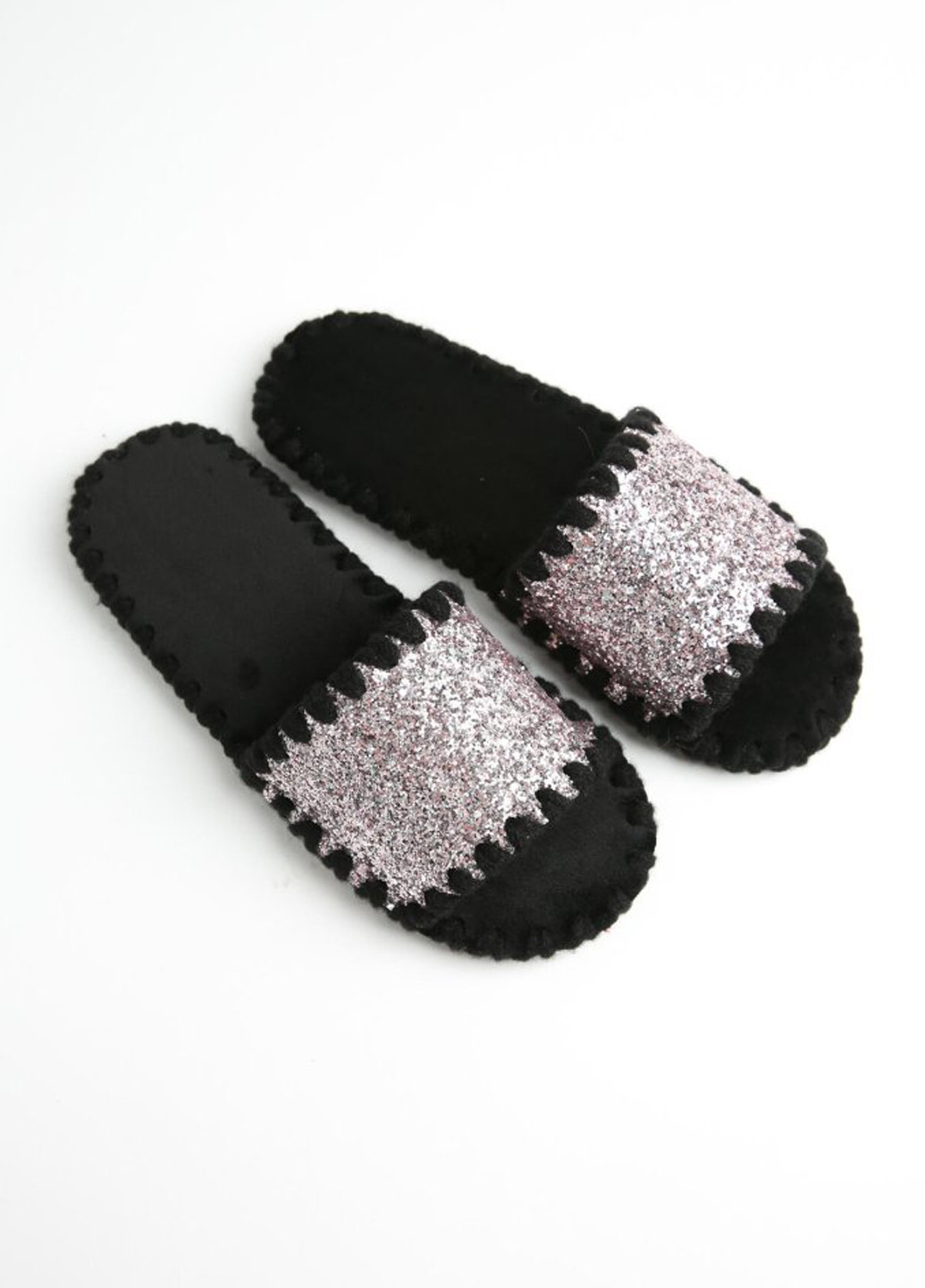 Розовые тапочки Family Story с глиттером