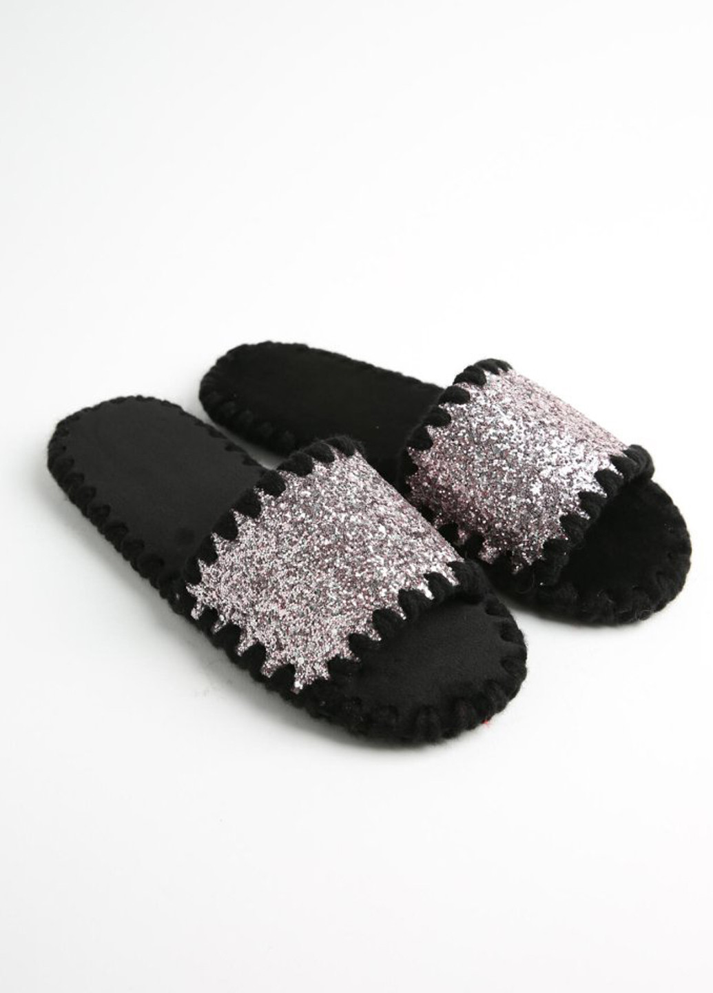 Розовые тапочки Family Story с глиттером