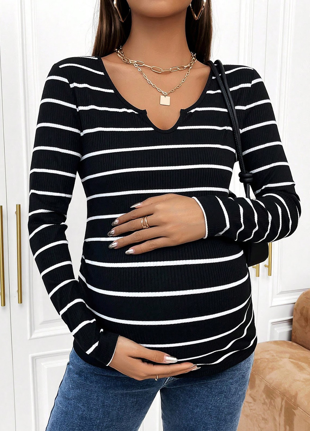 Лонгслив для беременных SHEIN (331019668)