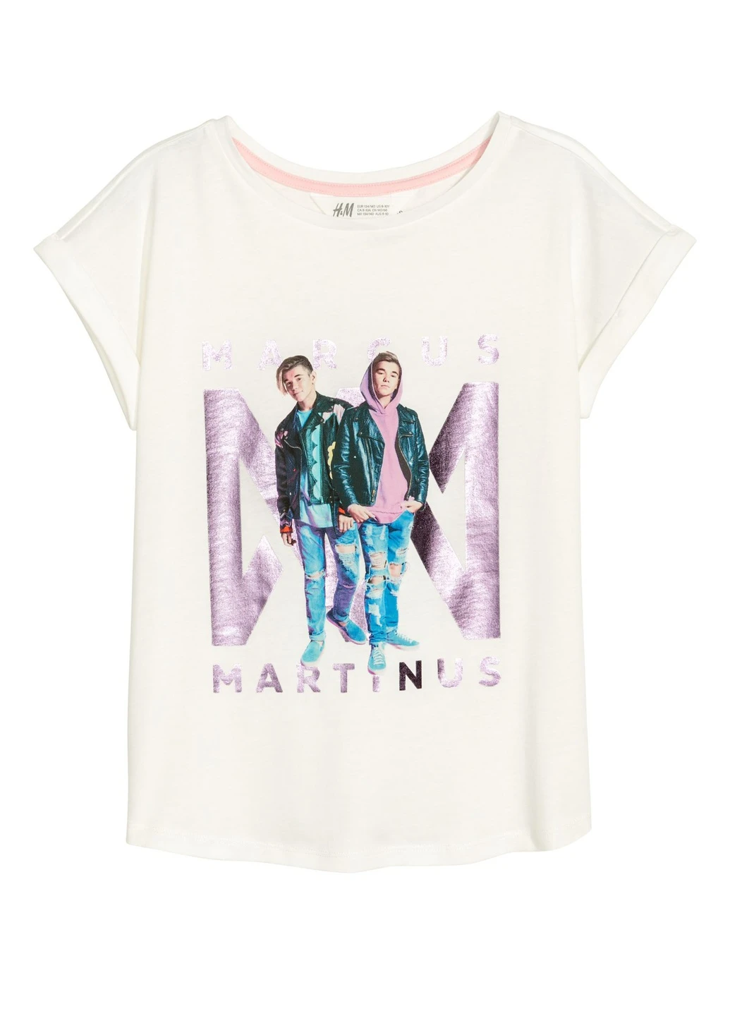 Біла літня футболка H&M