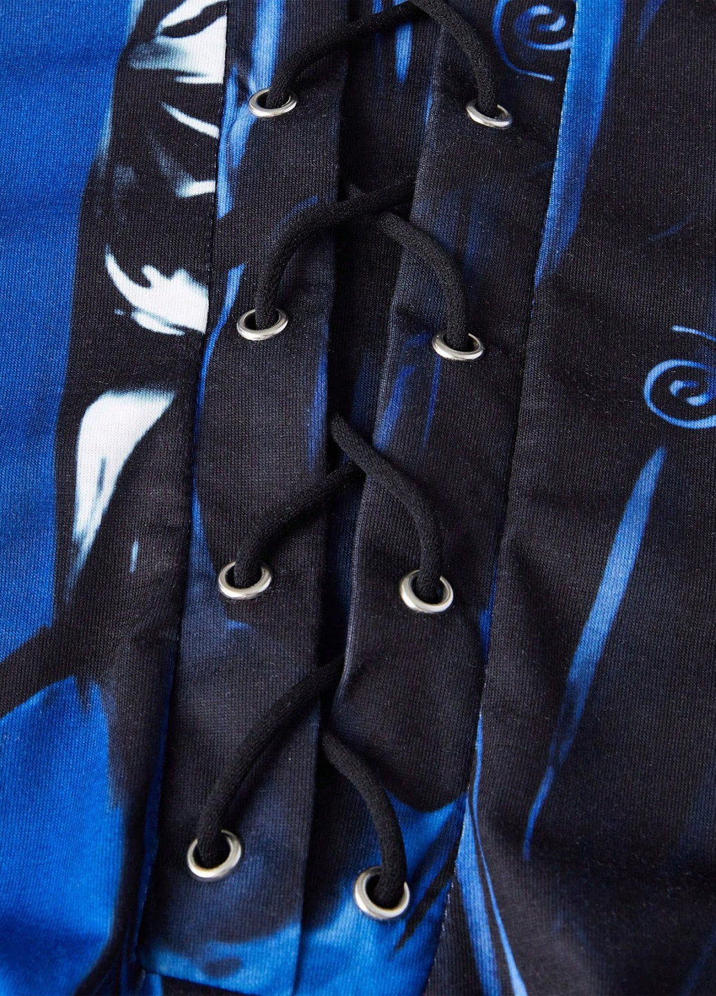 Лонгслів SHEIN малюнок синій кежуали поліестер, трикотаж