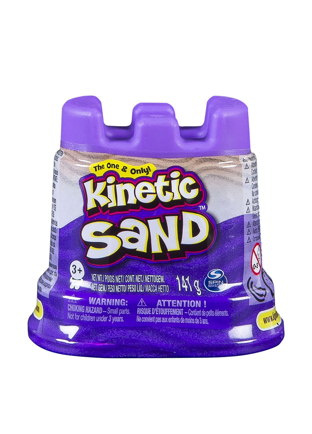 Песок для детского творчества - KINETIC SAND МИНИ КРЕПОСТЬ (фиолетовый,141 г) Wacky-Tivities (162929035)