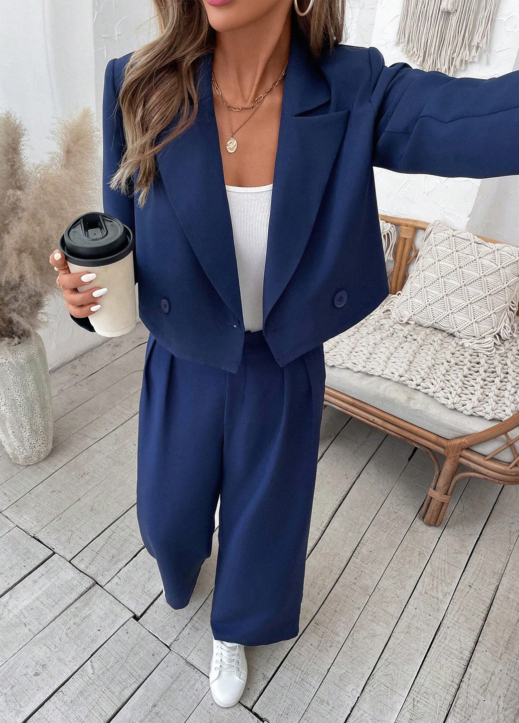 Костюм (жакет, брюки) SHEIN (341743935)