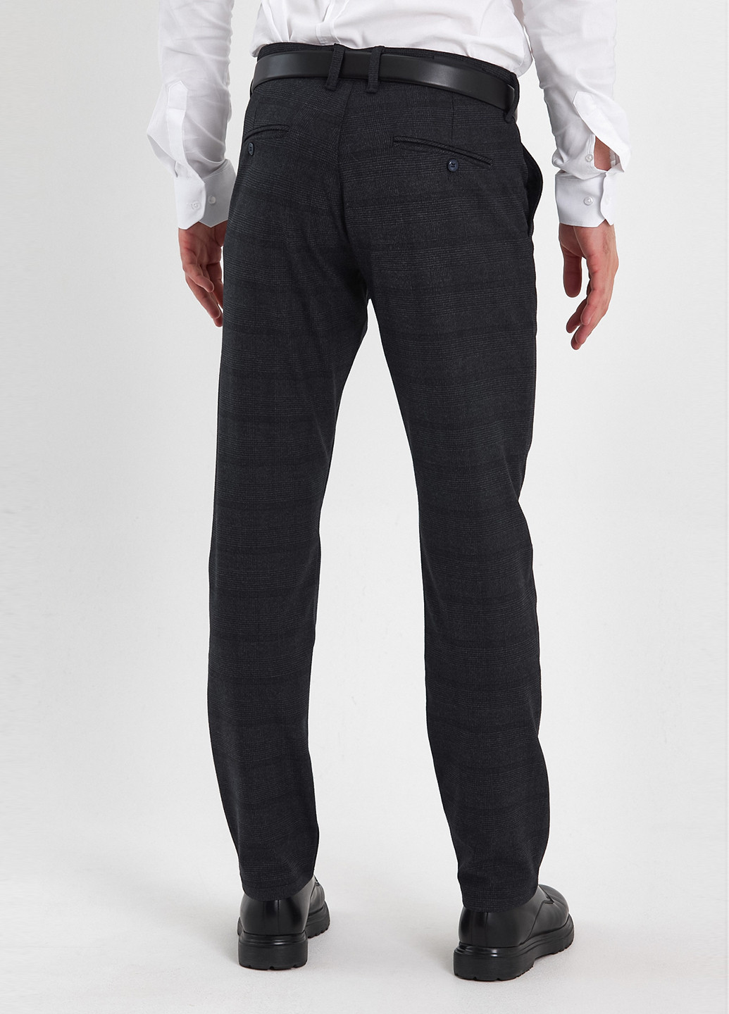Темно-серые классические демисезонные классические брюки Trend Collection