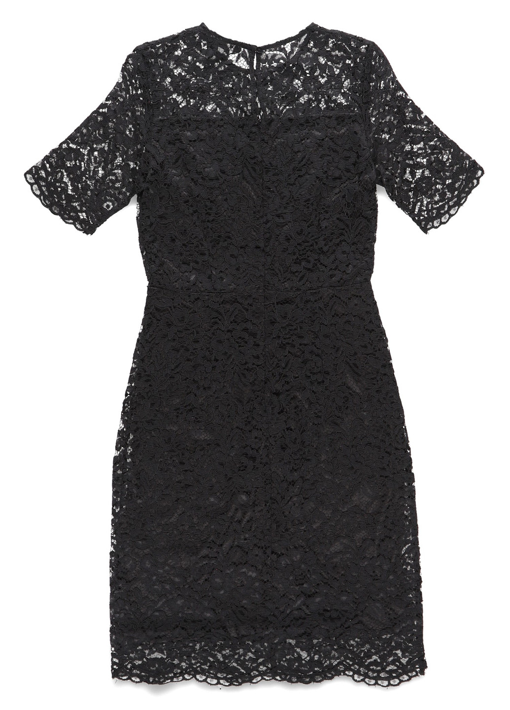 Черное коктейльное платье футляр Kiomi однотонное