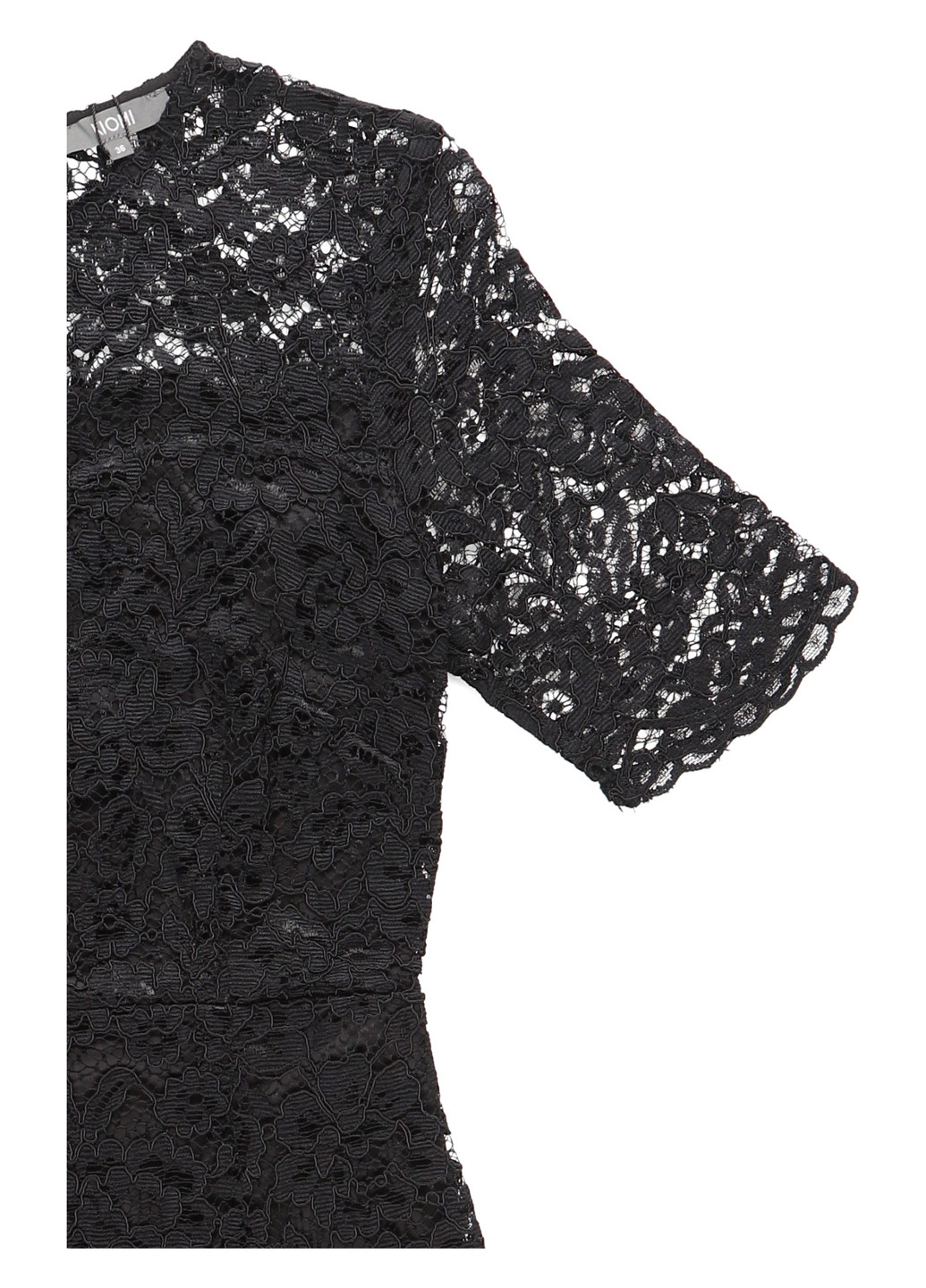 Черное коктейльное платье футляр Kiomi однотонное