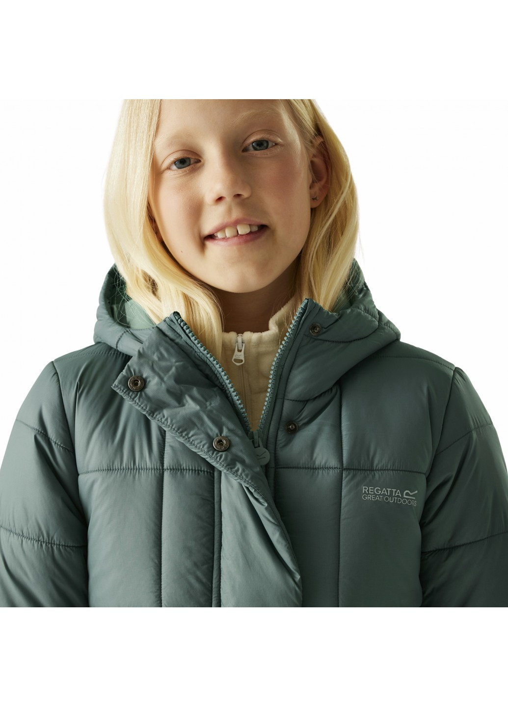 Бирюзовая зимняя куртка куртка-пальто Regatta