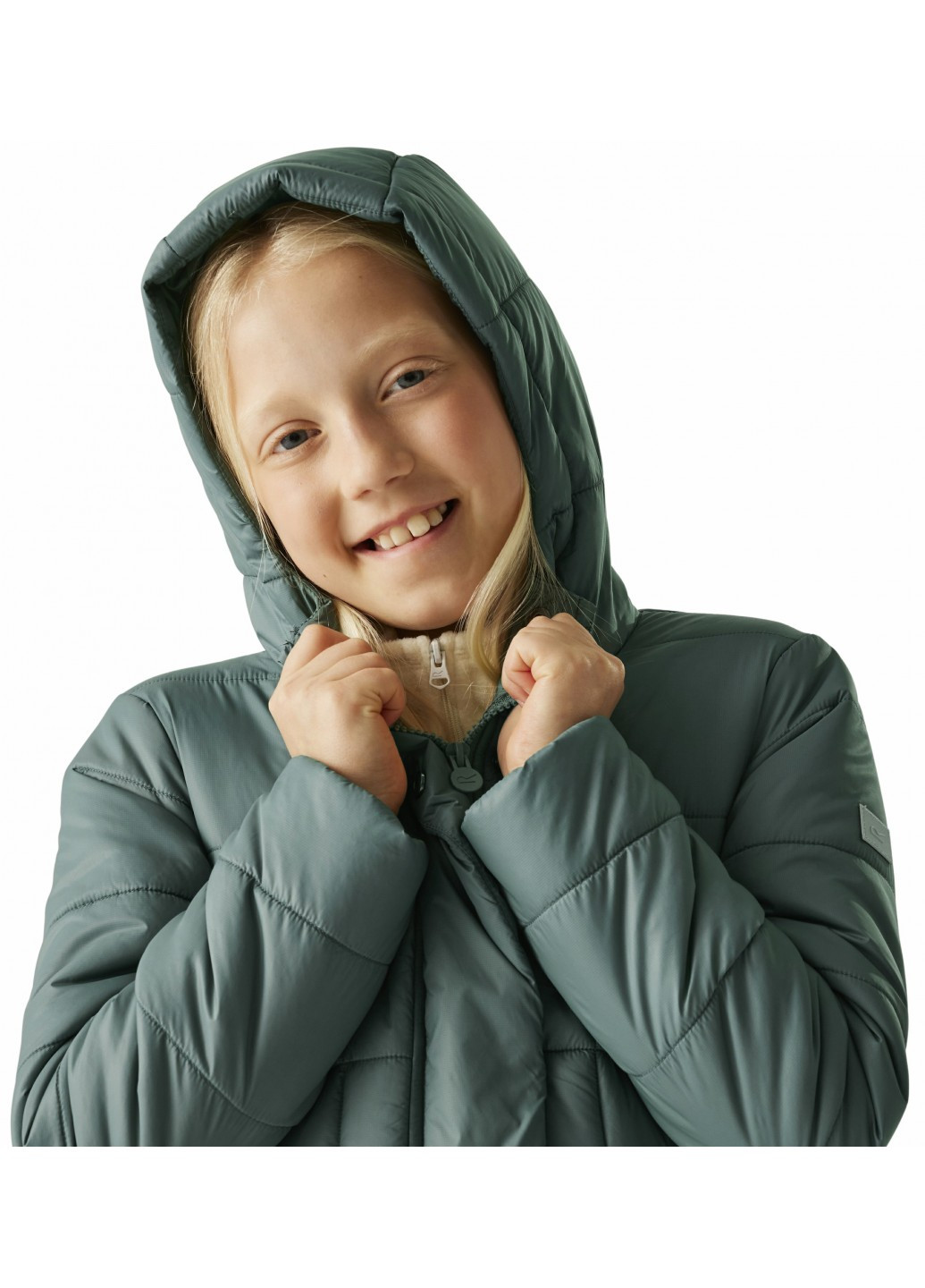 Бирюзовая зимняя куртка куртка-пальто Regatta