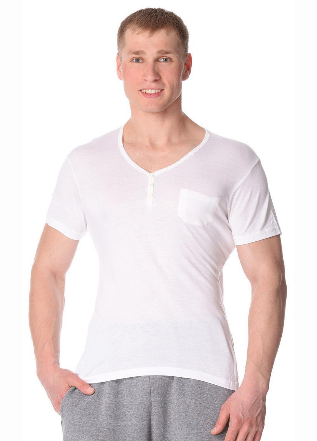 Біла футболка чоловіча infiniti s білий 755 Cornette