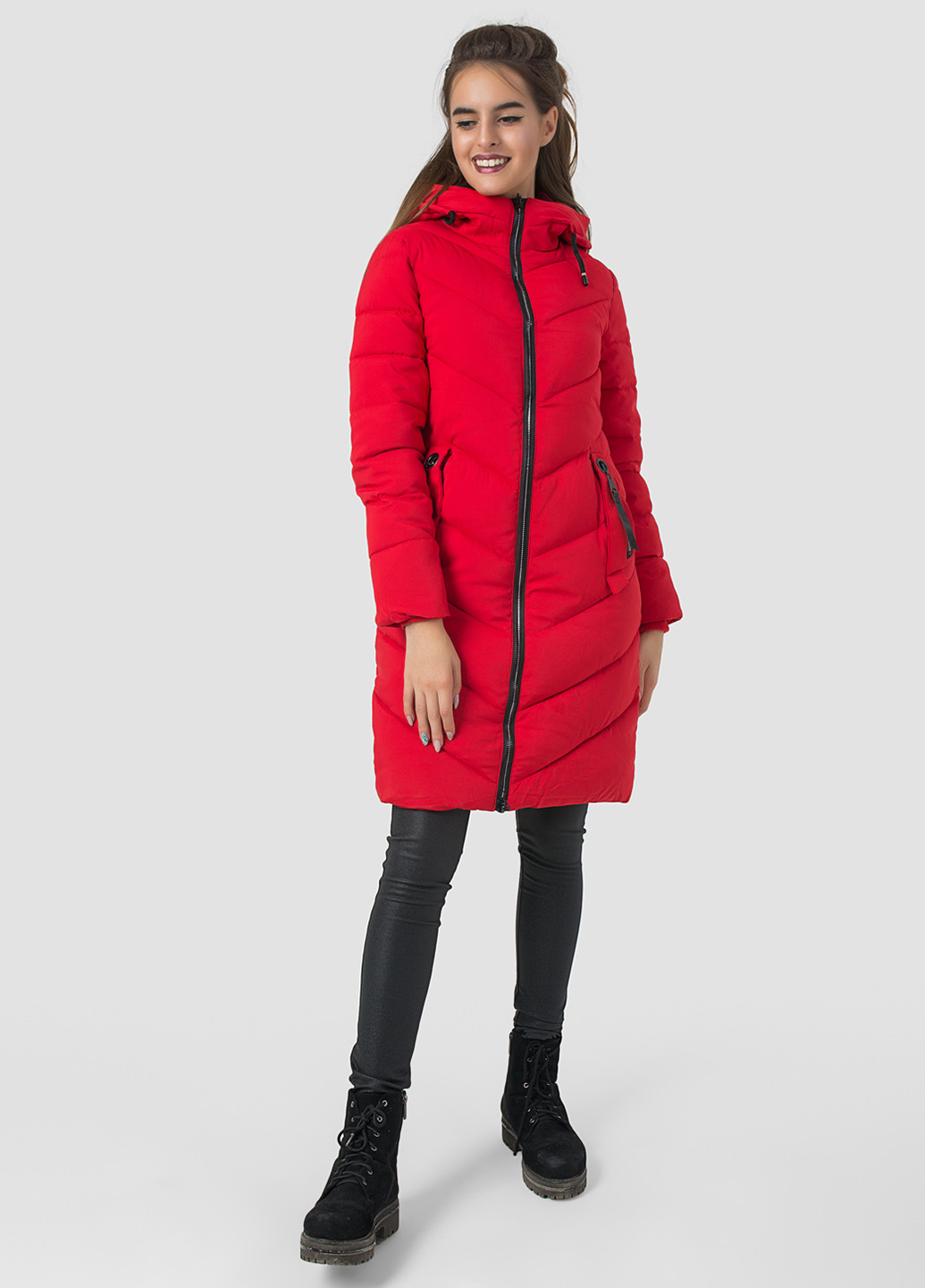 Красная зимняя куртка Azuri