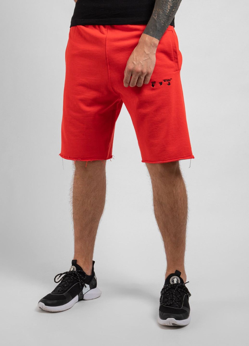 Чорні бавовняні спортивні шорти Off-White (251250416)