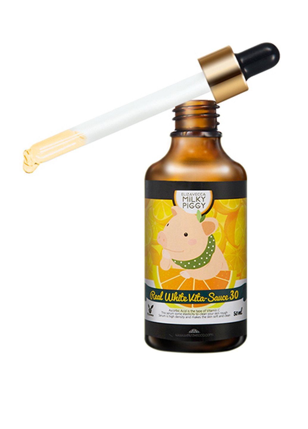 Осветляющая и омолаживающая сыворотка для лица Real White Vita-Sauce 30%, 50 мл Elizavecca (19592955)