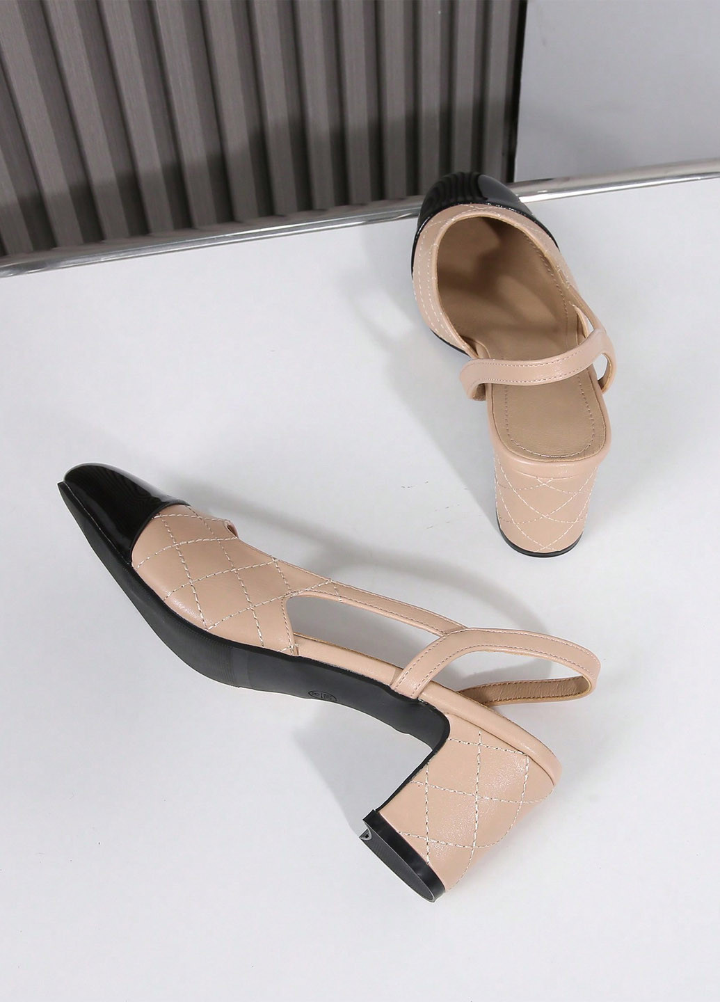 SHEIN Туфли слингбеки бежевый з искусственная кожа, китай — лето (346756408)