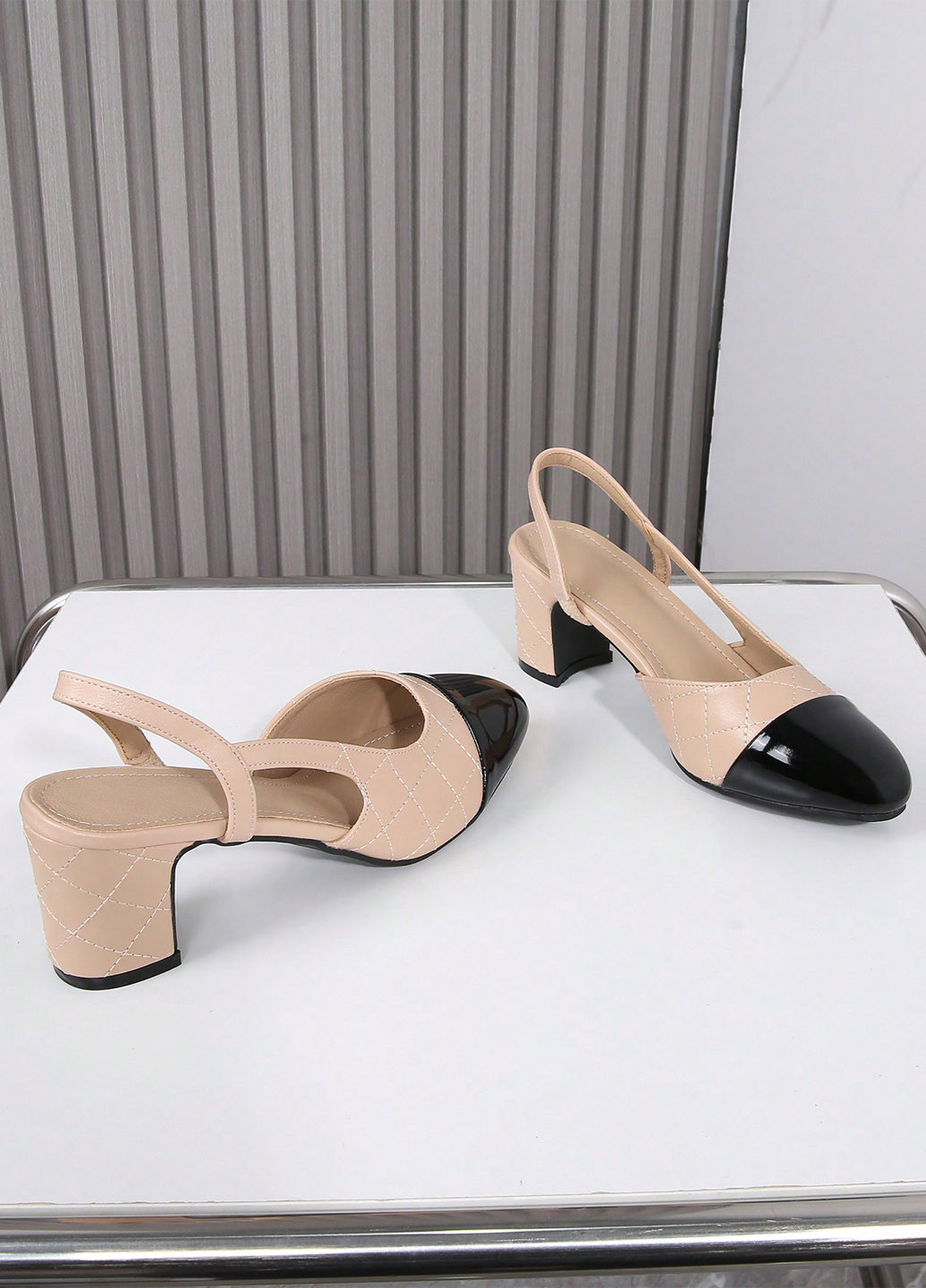 SHEIN Туфли слингбеки бежевый з искусственная кожа, китай — лето (346756408)