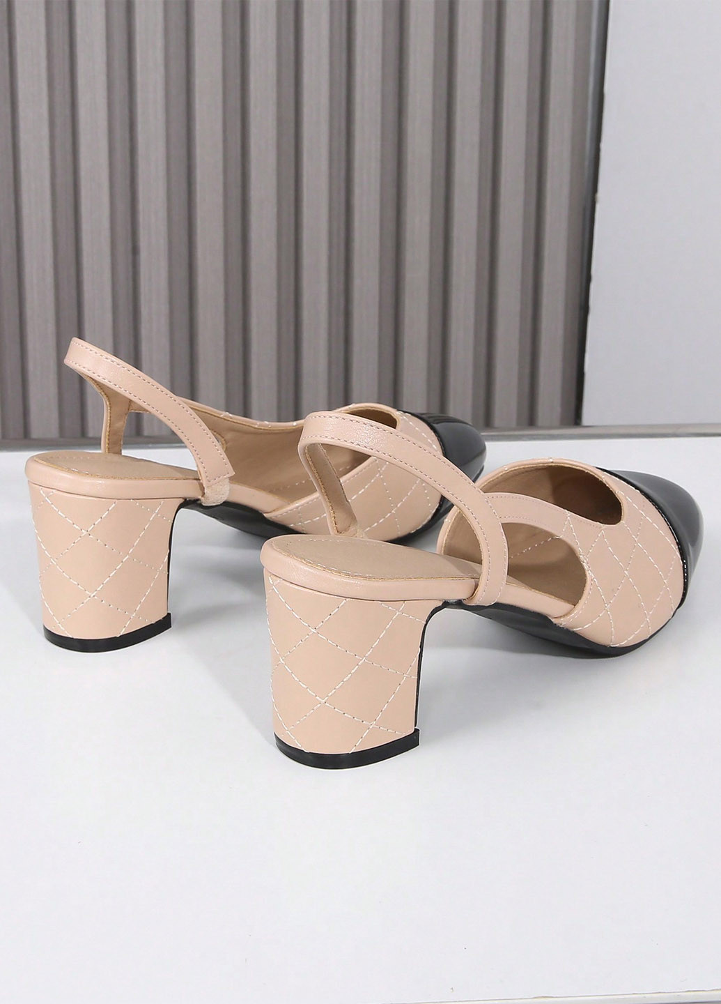 SHEIN Туфли слингбеки бежевый з искусственная кожа, китай — лето (346756408)