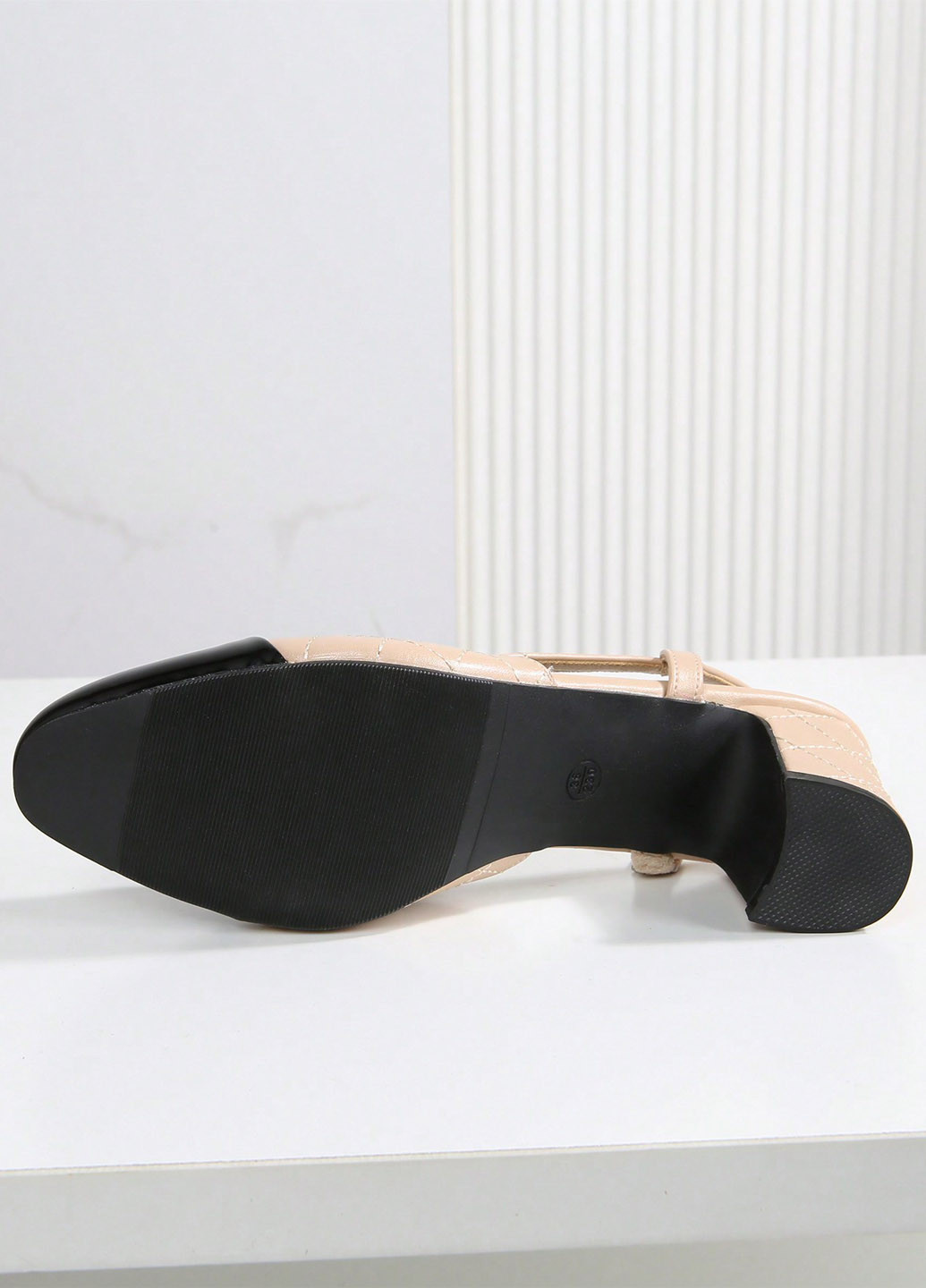 SHEIN Туфли слингбеки бежевый з искусственная кожа, китай — лето (346756408)