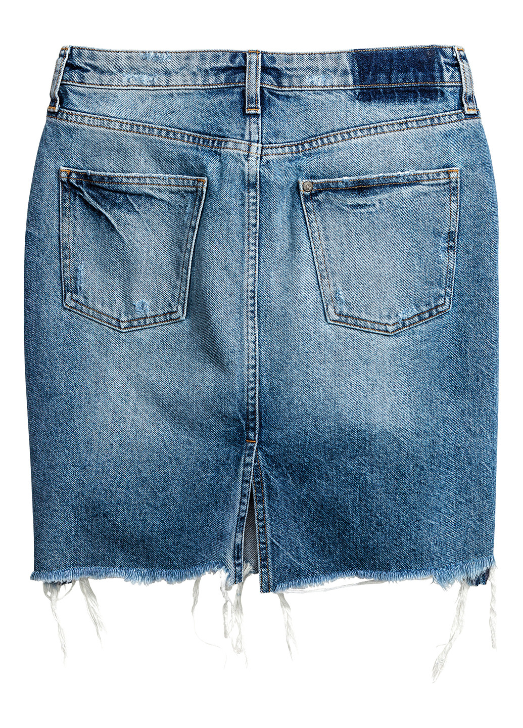 Синяя джинсовая юбка H&M мини